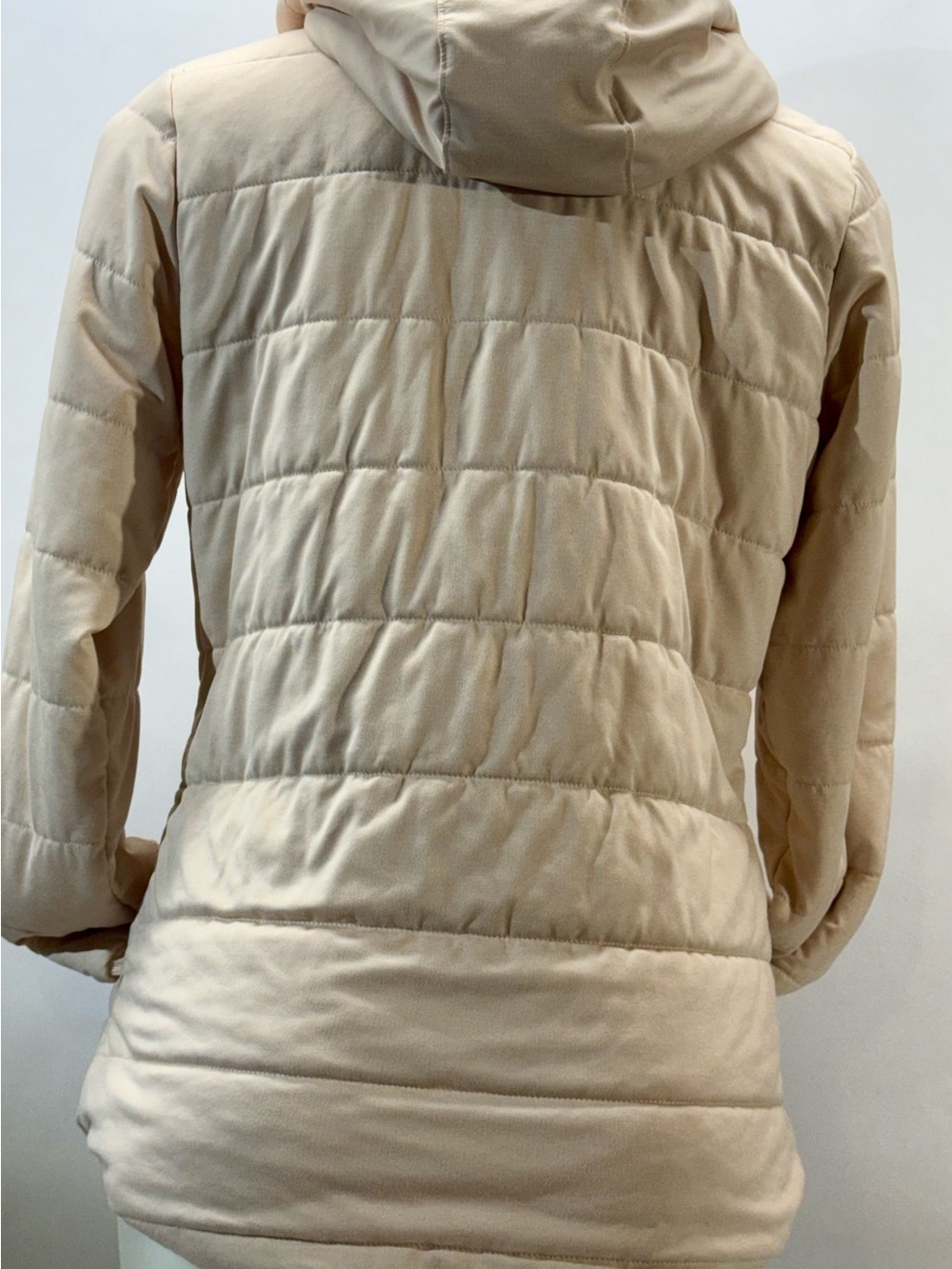 Marmot Cream Quilted Zip Front Puffer Jacket - Picture 2 of 4